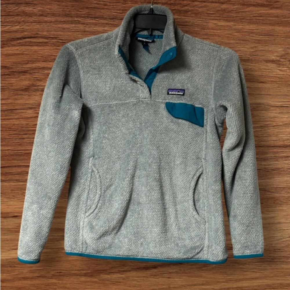 Patagonia Re-Tool Snap-T Fleece Pullover Women's Size Medium lgray